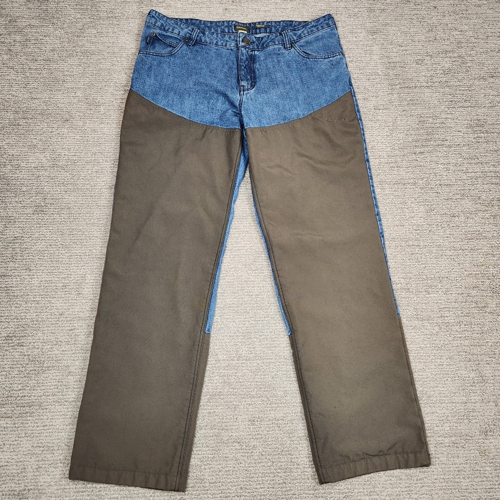 Cabelas Brush Guard Jeans Men 38x34 Briar Upland Field Work Pants Rugged Hunting